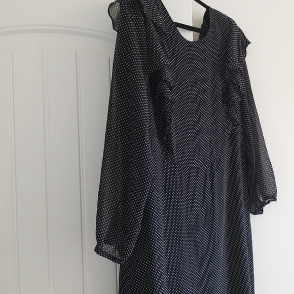 long sleeve polka dot dress - Picture 3 of 5